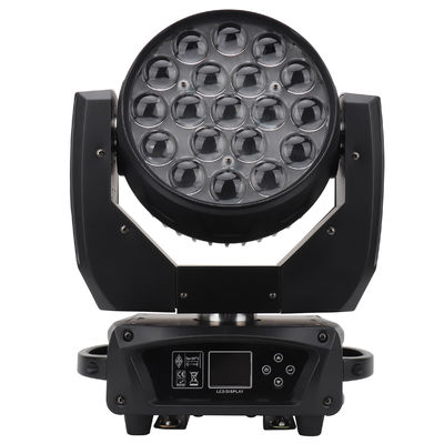 RGBW 移動式ヘッドウォッシュライト 19*15w メカニカルフォーカス LEDズームライト