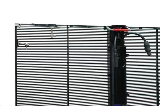 LED透明画面 P3.91-7.82mm 3840hz メッシュ LED画面 1000*500mm 屋外